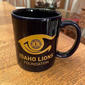Idaho Lions Club International Foundation Dk. Blue Coffee Cup Mug Liquid Logic